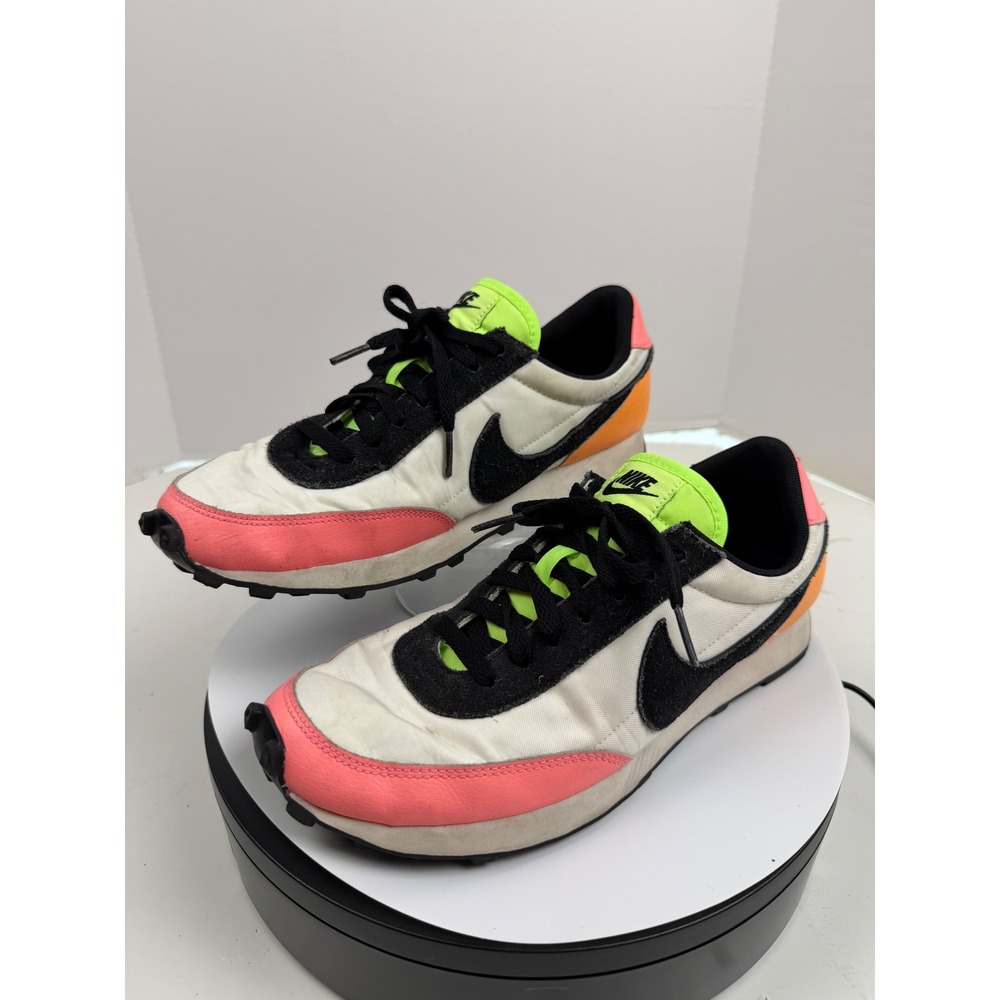Nike Waffle Black Pink Lime Green Running Walking Tennis Shoe Sneakers Womens 10 - Picture 13 of 16
